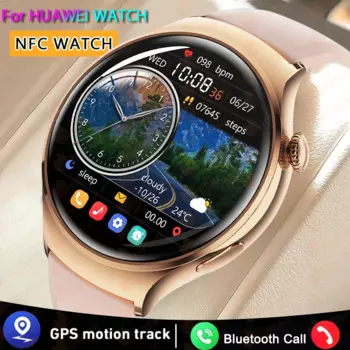 GPS NFC GT5 смотреть Bluetooth звонок смарт-часы мужчины женщины HD экран спортивные часы мужчины IP68 водонепроницаемый Smartwatch Man для HUAWEI часов