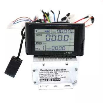 Greentime 36В 48В 800 Вт 1000 Вт 35А бесщеточный контроллер двигателя постоянного тока, контроллер электровелосипеда + дисплей с одним комплектом, с возможностью установки на один комплект