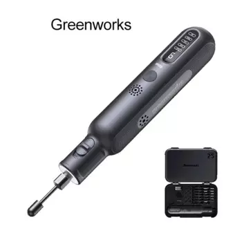 Greenworks 8 В литиевая электрическая шлифовальная машина домашний HD-дисплей шлифовка резьба полировка резка ручной артефакт с аксессуарами