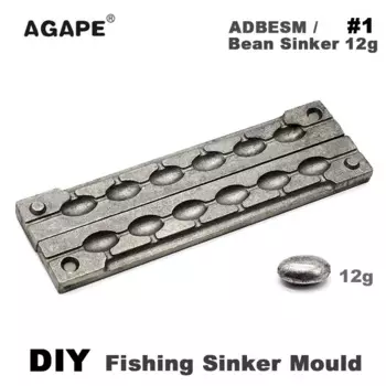Грузила для рыбалки AGAPE DIY ADBESM/#1, грузила 12 г, 6 полостей