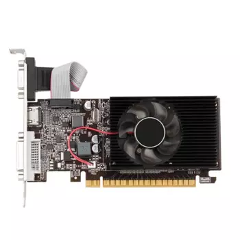 GT610 графическая карта DDR3, графическая карта PCI-E 16X-совместимая + VGA + DVI с низким уровнем шума для настольных ПК