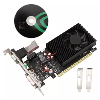 GT730 4 ГБ DDR3 128-битная видеокарта с совместимым портом VGA DVI Офисная видеокарта для офиса/дома
