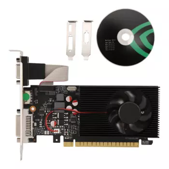 GT730 4 ГБ DDR3 128-битная видеокарта с совместимым портом VGA DVI Офисная видеокарта для офиса/дома