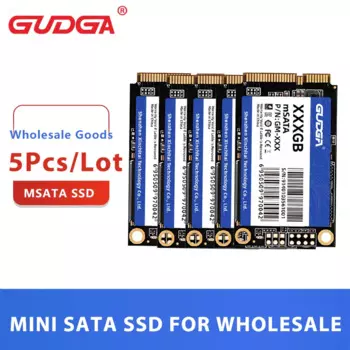 GUDGA оптовая продажа SSD 5 шт./лот MSATA SSD 16 ГБ 32 ГБ 128 ГБ 512 ГБ 1 ТБ Внутренний твердотельный жесткий диск Mini SATAIII для компьютера