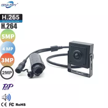 H.264 H.265 5 Мп 3 Мп 4 МП 2 Мп HD аудио и видео мини POE IP-Камера небольшая работа с HIK NVR для банковских банков использование миниатюрной камеры
