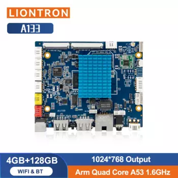 H-A133R Allwinner A133 Материнская плата разработки SBC 4 ГБ ОЗУ 128 ГБ ПЗУ с последовательным портом для интерактивных сенсорных цифровых вывесок