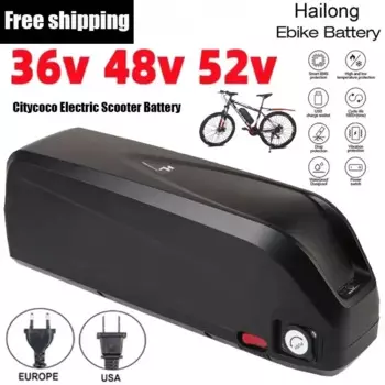 Hailong аккумулятор для электрического скутера 36 В 48 В 52 В 20 Ач-40 Ач для 250 Вт ~ 1500 Вт мотоцикла/велосипеда водонепроницаемый литиевый аккумулятор + зарядное устройство