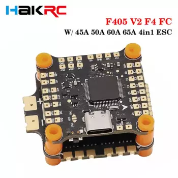 HAKRC F405 V2 F4 Контроллер полета Dual BEC W/ 45A 50A 60A 65A 4 в 1 ESC DShot 150/300/600/1200 PWM для RC FPV гоночного дрона