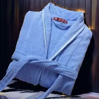 Халат-кимоно мужской теплый из 100% хлопка, с флисовой подкладкой