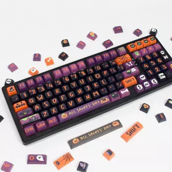 Хэллоуин Keycap XDA Keycap механическая клавиатура индивидуальная Термотрансферная Персонализированная клавиатура термосублимация PBT Хэллоуин