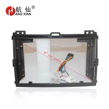 HANGXIAN 2Din автомобильный радиоприемник рамка для Toyota Prado 2004-2009 Автомобильный DVD-плеер панель приборная панель установочная рамка облицовка