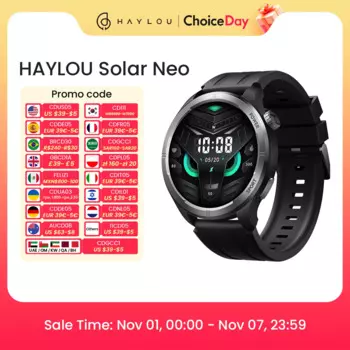 HAYLOU Solar Neo Смарт-часы 1,53 дюйма HD-дисплей Bluetooth-вызов 24 часа мониторинг здоровья Смарт-часы Мужчины Женщины Смарт-часы