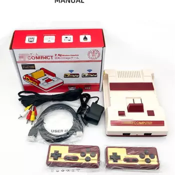 HB-102 188 HD Беспроводная игровая консоль для телевизора Домашняя для FC/NES Красно-белая машина 2,4G Беспроводная игровая карта с двойной ручкой