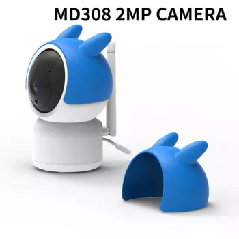 HD-камера MD308 2 МП, встроенные 6 светодиодов, ИК-расстояние 5 м, объектив 3,6 мм, угол обзора 100 градусов, поддержка облачного хранилища или TF-карта макс. 128 ГБ