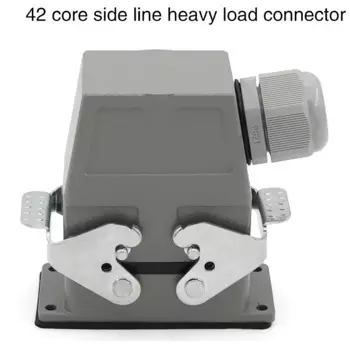 Hdc-hdd-042 сверхмощный разъем 42-ядерный холодный прессованный прямоугольный авиационный разъем промышленная водонепроницаемая розетка 10A