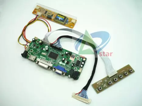 HDMI + DVI + VGA + аудио набор для платы ЖК-контроллер 19 "M190A1-L0G LM190WX1 TLL1 1440*900 ЖК-контроллер платы DIY наборы