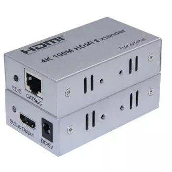 HDMI-удлинитель 4K 100 м, кабель Ethernet Cat5e Cat6, аудио-и видеопередатчик, приемник для PS4, камеры, ноутбука, ПК, ТВ-проектора