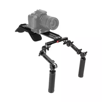 HDRIG наплечное крепление с ARRI-Style 12 дюймов ласточкин хвост сани пластина и розетка ручка пара для DSLR камеры/DV видеокамеры