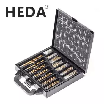 HEDA 99 шт. HSS титановое спиральное сверло деревообрабатывающее Отверстие пила набор сверл