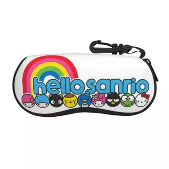 Hello Sanrio Мультяшные очки Kuromi моя мелодия удобный футляр для хранения солнцезащитных очков Hello Kitty Ins футляр для солнцезащитных очков