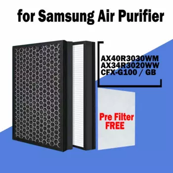 HEPA-фильтр и Углеродный фильтр для очистителя воздуха Sumang модели AX40R3030WM / AX34R3020WW / CFX-G100 / GB