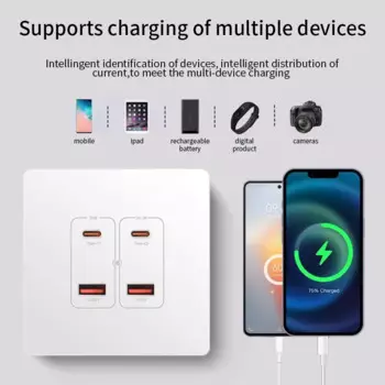 Розетка Herepow с двойными USB Type-C