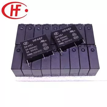 HF relay HF46F-12-HS1 HF46F-24-HS1 HF46F-5-HS1 HF46F-3-HS1 5A HF46F 3 5 12 18 24 HS1 Новый и оригинальный