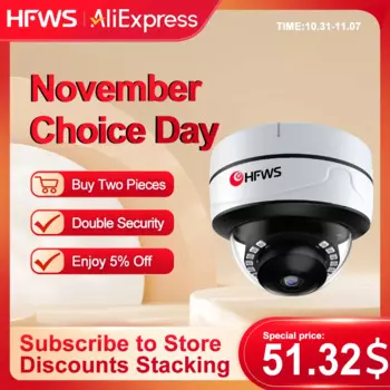 HFWVISION 8MP 4K POE IP-камера Взрывозащищенная уличная H.265 Onvif Металлическая купольная камера видеонаблюдения Защита безопасности Видеонаблюдение