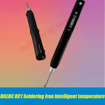 HGLRC RC1 Паяльник 25 В 60 Вт OLED-дисплей Интеллектуальный алгоритм контроля температуры для радиоуправляемой модели самолета FPV дронов