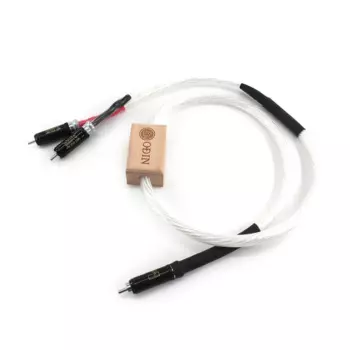 Hi-End OCC посеребренный кабель один RCA на два RCAs, Однолинейный hifi аудио Удлинительный кабель RCA