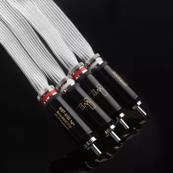 Hi-end посеребренный кабель RCA, 14 ядер, Восьмиядерный сигнал HiFi, аудиокабель WBT