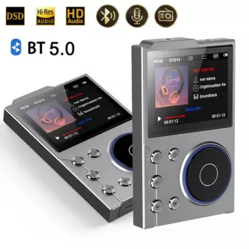 Hi-Fi цифровой аудио музыкальный плеер без потерь DSD портативный MP3-плеер высокой четкости встроенный 16 ГБ для Walkman поддерживает до 128 ГБ