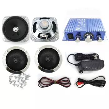 Hi-Fi стереоусилитель для аркадных игр, аудиокомплект, адаптер питания, кабели для динамиков для аркадных игровых автоматов