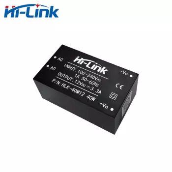 Hi-Link 5 шт./партия HLK-40M12 AC DC изолированный модуль питания 40 Вт 220 В до 12 В А выход Бытовая электроника умный дом
