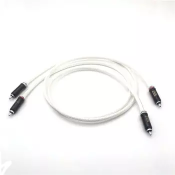 Hifi 5N OCC медный посеребренный кабель RCA к RCA штекер к rca аудиокабелю/Балансирующий кабель