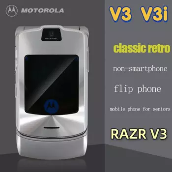 Хит продаж Motorola RAZR V3 Оригинальный разблокированный телефон-раскладушка Bluetooth двойной дисплей расширенный быстрый Вызов GSM 850/900/1800/1900