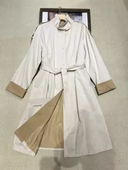 Хлопковый Тренч средней длины