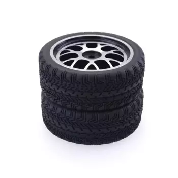 Hobbysoul 4 шт. Новый Радиоуправляемый 1:10 на дороге плоские автомобильные шины мягкие и строительные диски шестигранный 12 мм