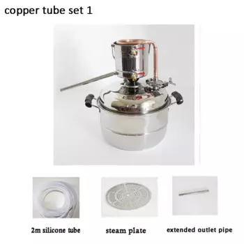 Homebrew дистиллятор 10л многофункциональное малое пивоваренное оборудование для парения вина медь/стальная катушка дистиллятор чистая роса оборудование