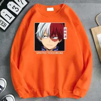 Hoodieshoto Todoroki аниме японское аниме печатная Толстовка для мужчин оверсайз Модный пуловер для мужчин Харадзюку хип-хоп толстовки для мужчин