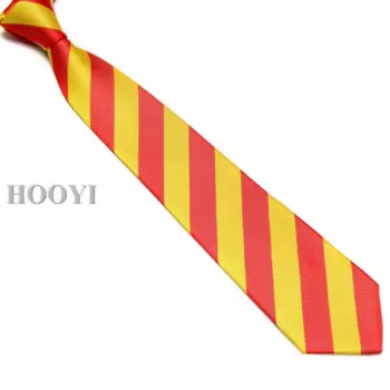 HOOYI шейные галстуки в полоску для студентов, Школьный Галстук из полиэстера, короткий шейный галстук