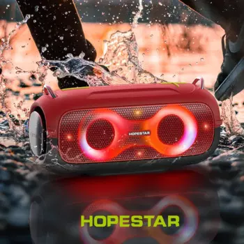HOPESTAR-A41party мощный звуковой короб беспроводные bluetooth-колонки Колонка светодиодный светильник MP3-плеер Бумбокс сабвуфер fm-радио приемник