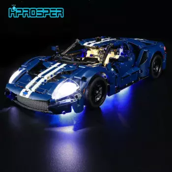 Hprosper 5V светодиодный Lights для 2022 Ford GT 42154 декоративная лампа с батарейным отсеком (конструкторы Lego в комплект не входят)