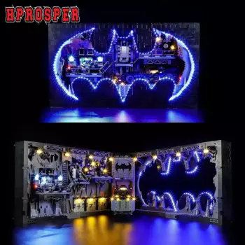 Hprosper 5V светодиодный Lights для 76252 batпещера Shadow Box декоративная лампа с батарейным отсеком (конструкторы Lego в комплект не входят)