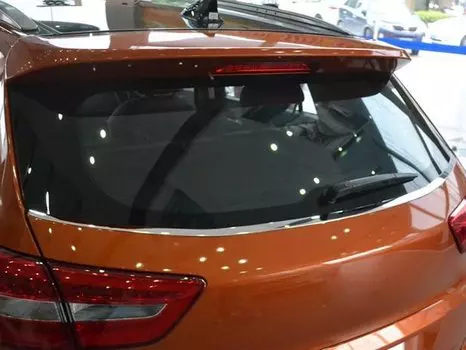 Хромированная стальная крышка заднего стекла для Hyundai Cantus Creta ix25 2014 2015 2016 2017 2018 2019, центральный спойлер, отделка крышки, аксессуары