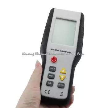 HT-9829 Высокочувствительный термоанемометр, цифровой ЖК-дисплей, измерительный прибор, измеритель скорости ветра