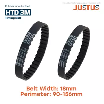 Резиновый приводной ремень HTD 3M 18 мм 90-156 мм