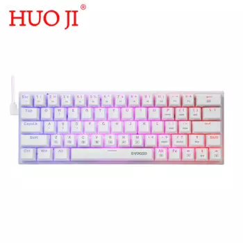 HUO JI E-YOOSO 60% Механическая игровая клавиатура 63 клавиши Type-C Z-22 RGB с подсветкой для ноутбука и ПК