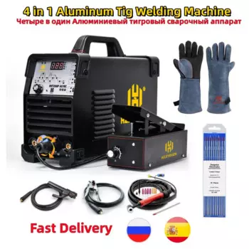 HZXVOGEN AC/DC HVT250P алюминиевый сварочный аппарат Tig MMA ARC Stick сварочные инструменты IGBT инвертор 2T 4T сварочный аппарат с импульсом