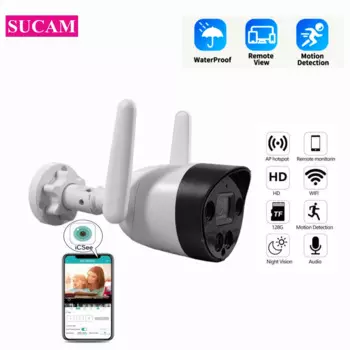 ICSEE 2MP WIFI домашняя камера безопасности уличная беспроводная аудио-видео камера наблюдения двусторонняя аудио-видео камера ночного видения
